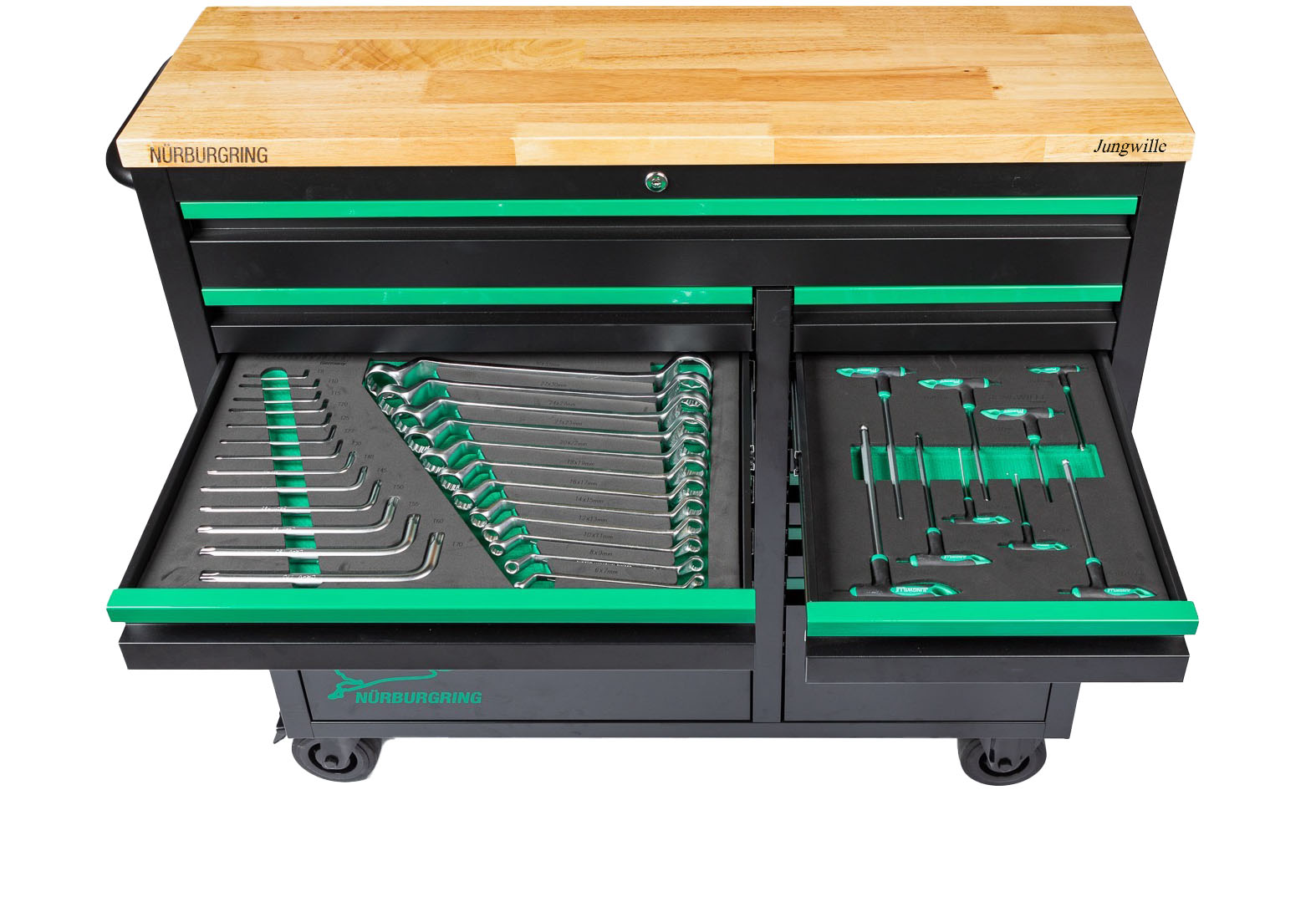 Jungwille Werkzeugwagen Nurburgring – 9 Schubladen, 248-teilig (voll bestückt) – Bild 14